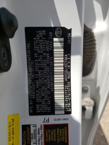 Photo 10 from auction – 2015 TOYOTA CAMRY LE with VIN 4T1BF1FK7FU110613