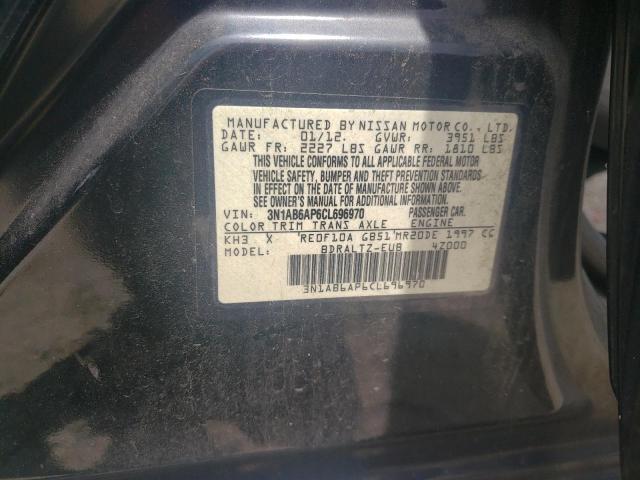 Photo 10 from auction – 2012 NISSAN SENTRA 2.0 with VIN 3N1AB6AP6CL696970