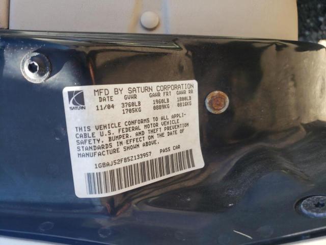 Photo 10 from auction – 2005 SATURN ION with VIN 1G8AJ52F85Z133957