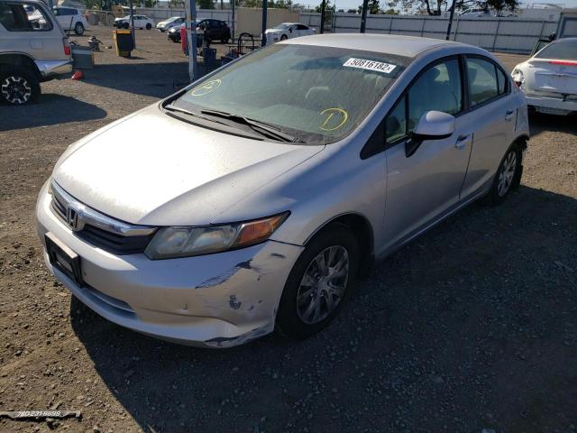 Photo 2 from auction – 2012 HONDA CIVIC LX with VIN 19XFB2F54CE350732