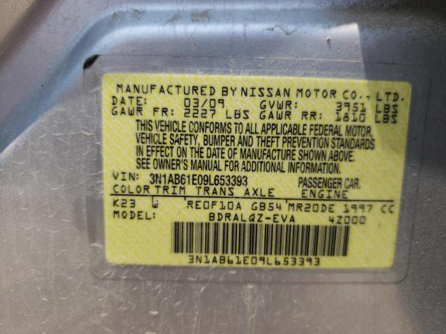 Photo 10 from auction – 2009 NISSAN SENTRA 2.0 with VIN 3N1AB61E09L653393