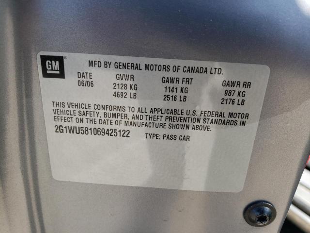 Photo 10 from auction – 2006 CHEVROLET IMPALA LS with VIN 2G1WB58K569359651