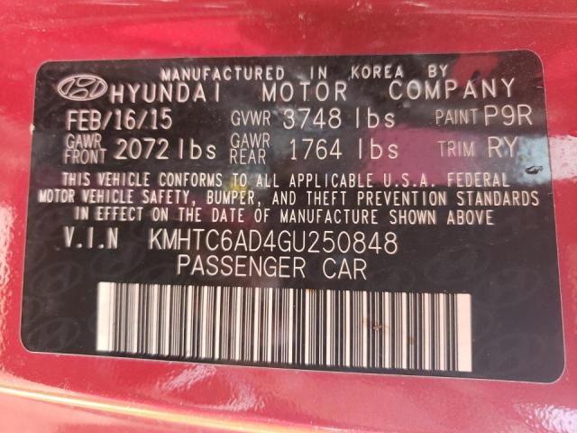 Photo 10 from auction – 2016 HYUNDAI VELOSTER with VIN KMHTC6AD4GU250848