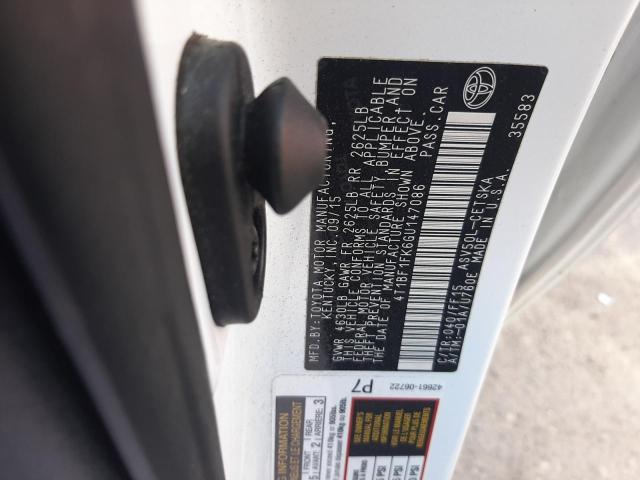 Photo 10 from auction – 2016 TOYOTA CAMRY LE with VIN 4T1BF1FK6GU147086