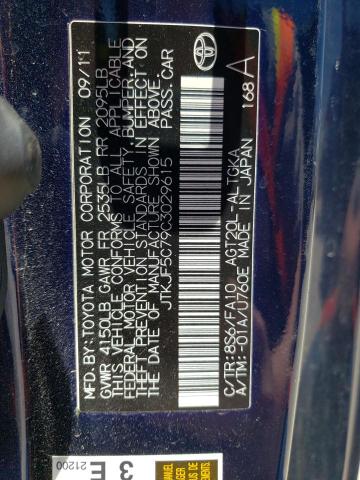 Photo 10 from auction – 2012 TOYOTA SCION TC with VIN JTKJF5C79C3029615