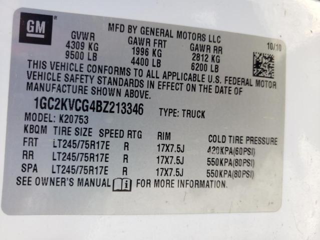Photo 10 from auction – 2011 CHEVROLET SILVERADO with VIN 1GC2KVCG4BZ213346