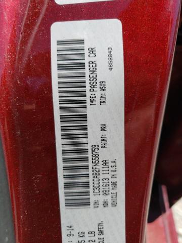 Photo 10 from auction – 2015 CHRYSLER 200 LIMITE with VIN 1C3CCCAB2FN558759