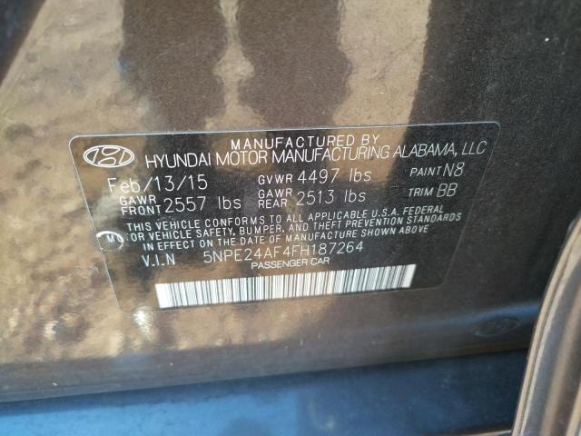 Photo 10 from auction – 2015 HYUNDAI SONATA SE with VIN 5NPE24AF4FH187264