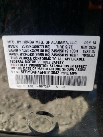 Photo 10 from auction – 2015 ACURA MDX TECHNO with VIN 5FRYD4H46FB013043