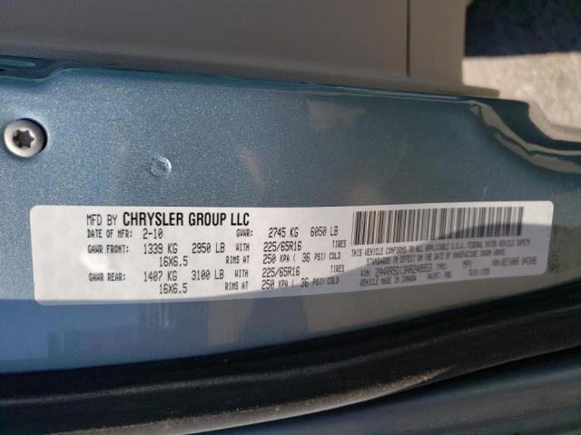 Photo 10 from auction – 2010 CHRYSLER TOWN & COU with VIN 2A4RR5D13AR248953