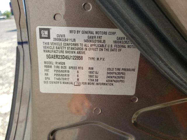 Foto 10 de la subasta – 2009 BUICK ENCLAVE CX con VIN 5GAER23D49J122858
