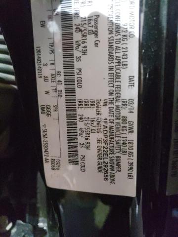 Photo 10 from auction – 2014 FORD FOCUS with VIN 1FADP3F22EL292656