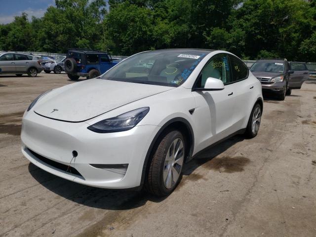 Photo 2 from auction – 2021 TESLA MODEL Y with VIN 5YJYGDEE5MF206027