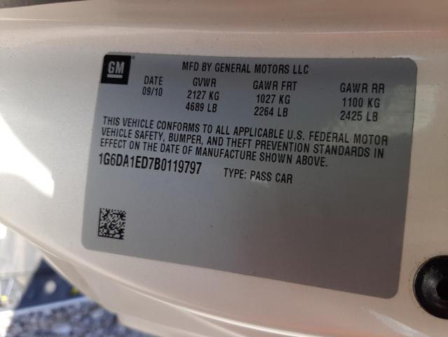 Photo 10 from auction – 2011 CADILLAC CTS with VIN 1G6DA1ED7B0119797