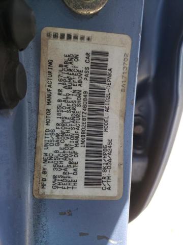 Photo 10 from auction – 1996 TOYOTA COROLLA DX with VIN 1NXBB02E8TZ460849