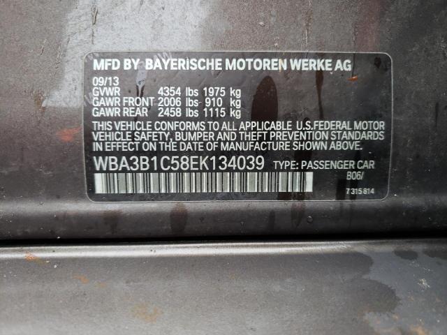 Photo 10 from auction – 2014 BMW 320 I with VIN WBA3B1C58EK134039