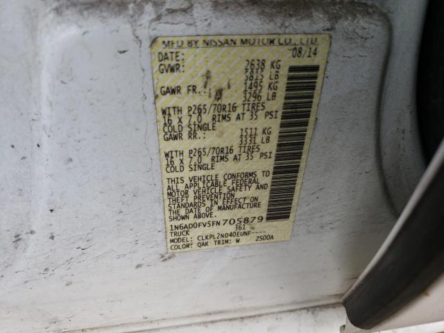 Photo 10 from auction – 2015 NISSAN FRONTIER S with VIN 1N6AD0FV5FN705879