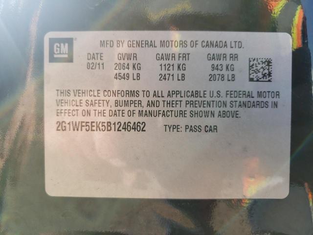 Photo 10 from auction – 2011 CHEVROLET IMPALA LS with VIN 2G1WF5EK5B1246462