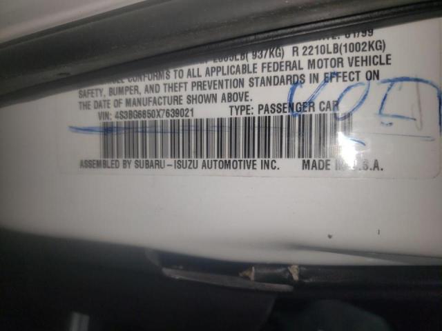 Photo 10 from auction – 1998 SUBARU LEGACY 30T with VIN 4S3BG6853W7608327