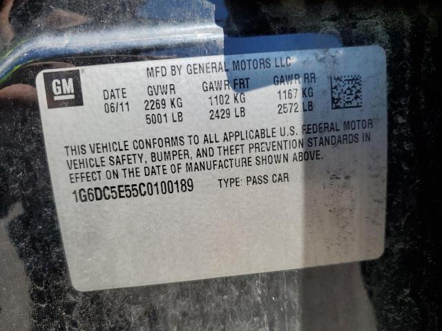 Photo 10 from auction – 2012 CADILLAC CTS with VIN 1G6DC5E55C0100189
