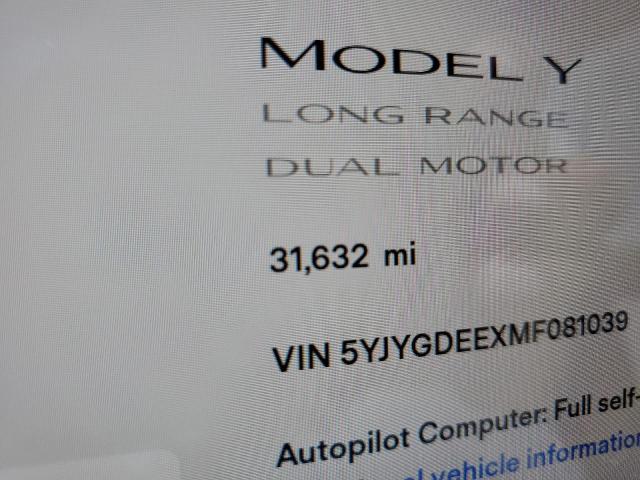 Photo 8 from auction – 2021 TESLA MODEL Y with VIN 5YJYGDEEXMF081039