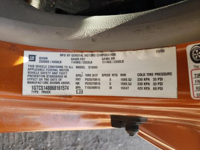 Photo 10 from auction – 2006 GMC CANYON with VIN 1GTCS148868161574