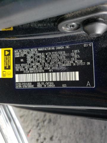 Photo 10 from auction – 2012 LEXUS RX 350 with VIN 2T2ZK1BA1CC078919