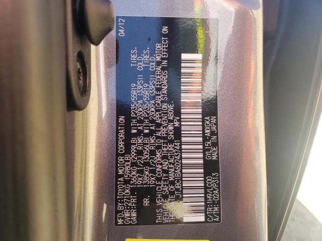 Photo 10 from auction – 2013 LEXUS RX 450 with VIN JTJBC1BA6D2437441