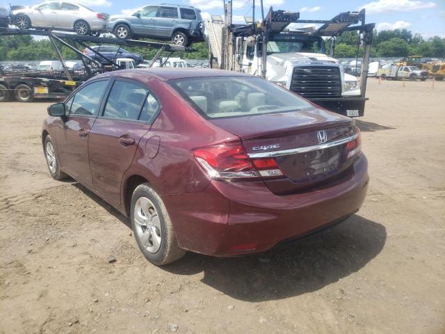 Photo 3 from auction – 2014 HONDA CIVIC LX with VIN 19XFB2F51EE263888