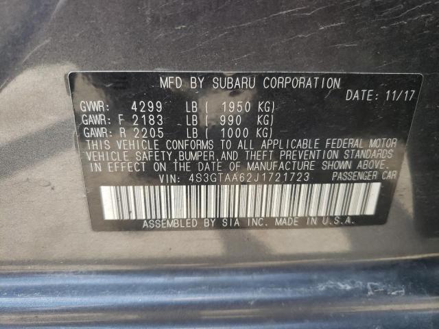 Photo 10 from auction – 2018 SUBARU IMPREZA with VIN 4S3GTAA62J1721723