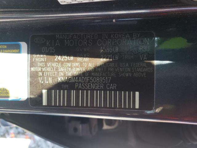 Photo 10 from auction – 2015 KIA OPTIMA HYB with VIN KNAGM4AD1F5089517