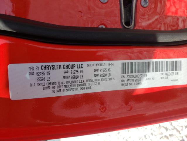 Photo 10 from auction – 2014 DODGE CHARGER SX with VIN 2C3CDXJG8EH371419
