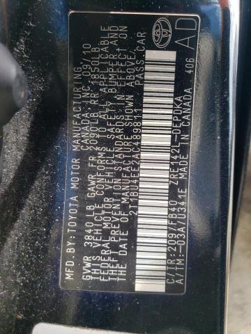 Photo 10 from auction – 2010 TOYOTA COROLLA BA with VIN 2T1BU4EE2AC489811