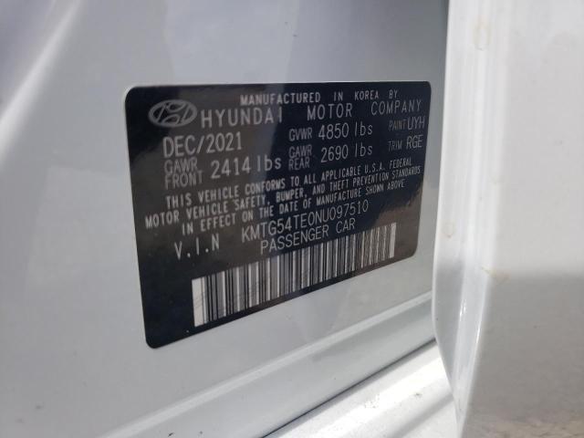Photo 10 from auction – 2022 GENESIS G70 BASE with VIN KMTG54TE0NU097510