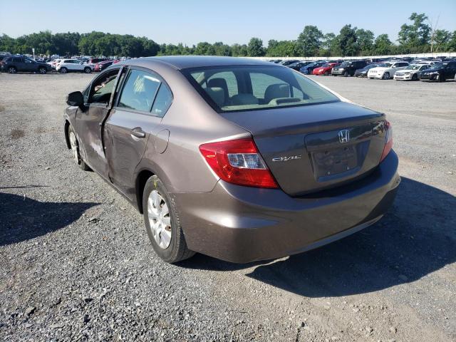 Photo 3 from auction – 2012 HONDA CIVIC LX with VIN 2HGFB2F57CH529059