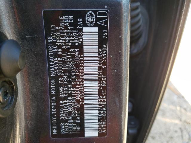 Photo 10 from auction – 2013 TOYOTA CORROLLA with VIN 2T1BU4EE7DC063505