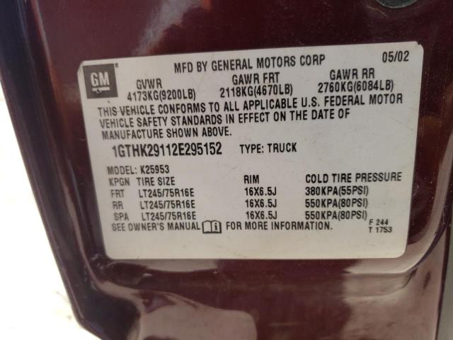 Photo 10 from auction – 2003 GMC SIERRA K25 with VIN 1GTHK29U43E293553