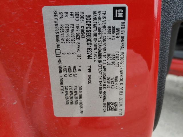 Photo 10 from auction – 2012 CHEVROLET SILVERADO with VIN 3GCPCSE08CG162744