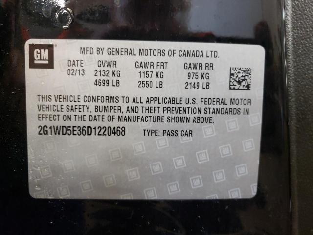 Photo 10 from auction – 2013 CHEVROLET IMPALA POL with VIN 2G1WD5E36D1220468