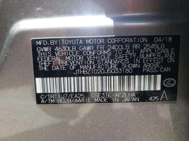 Photo 10 from auction – 2018 LEXUS IS 350 with VIN JTHBZ1D20J5033180