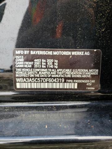 Photo 10 from auction – 2013 BMW 328 I with VIN WBA3A5C57DF604319