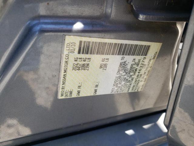 Photo 10 from auction – 2010 NISSAN ALTIMA SR with VIN 1N4BL2AP1AN463279