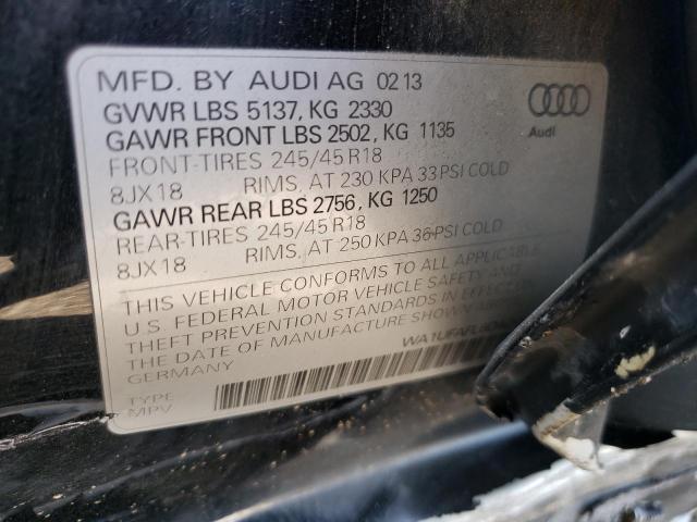 Photo 10 from auction – 2013 AUDI A4 ALLROAD with VIN WA1UFAFL6DA208403