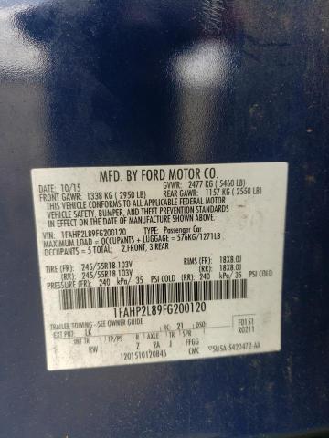 Photo 10 from auction – 2015 FORD TAURUS POL with VIN 1FAHP2L89FG200120