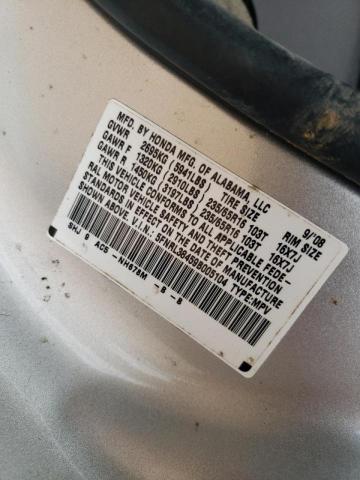 Photo 10 from auction – 2009 HONDA ODYSSEY EX with VIN 5FNRL38459B005104