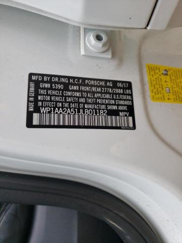 Photo 10 from auction – 2018 PORSCHE MACAN with VIN WP1AA2A51JLB01182
