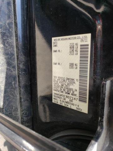 Photo 10 from auction – 2012 NISSAN MAXIMA S with VIN 1N4AA5AP5CC807147