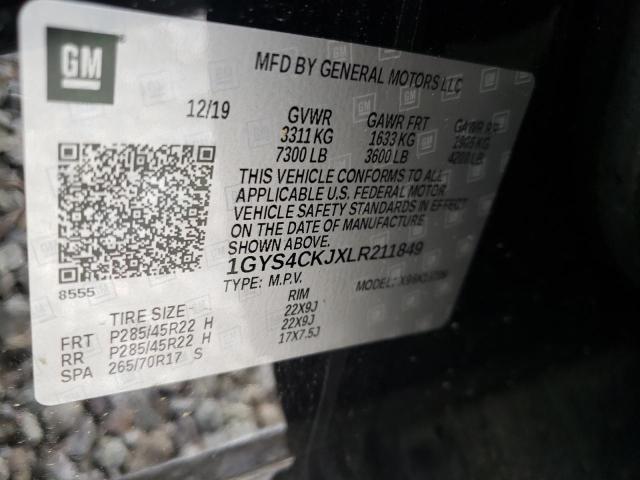 Photo 10 from auction – 2020 CADILLAC ESCALADE P with VIN 1GYS4CKJXLR211849