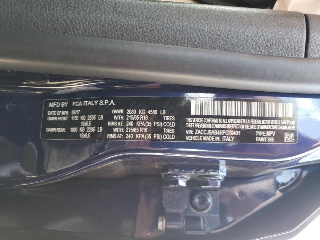Photo 10 from auction – 2017 JEEP RENEGADE S with VIN ZACCJBAB4HPG10401