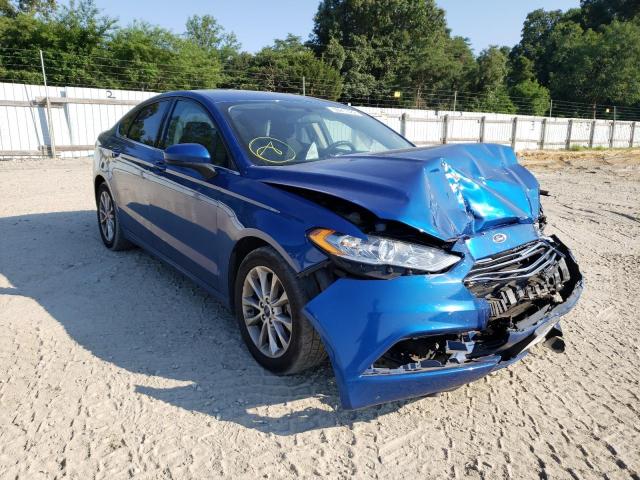 FORD FUSION SE 2017 with VIN 3FA6P0HD7HR250611 - Photo from auction